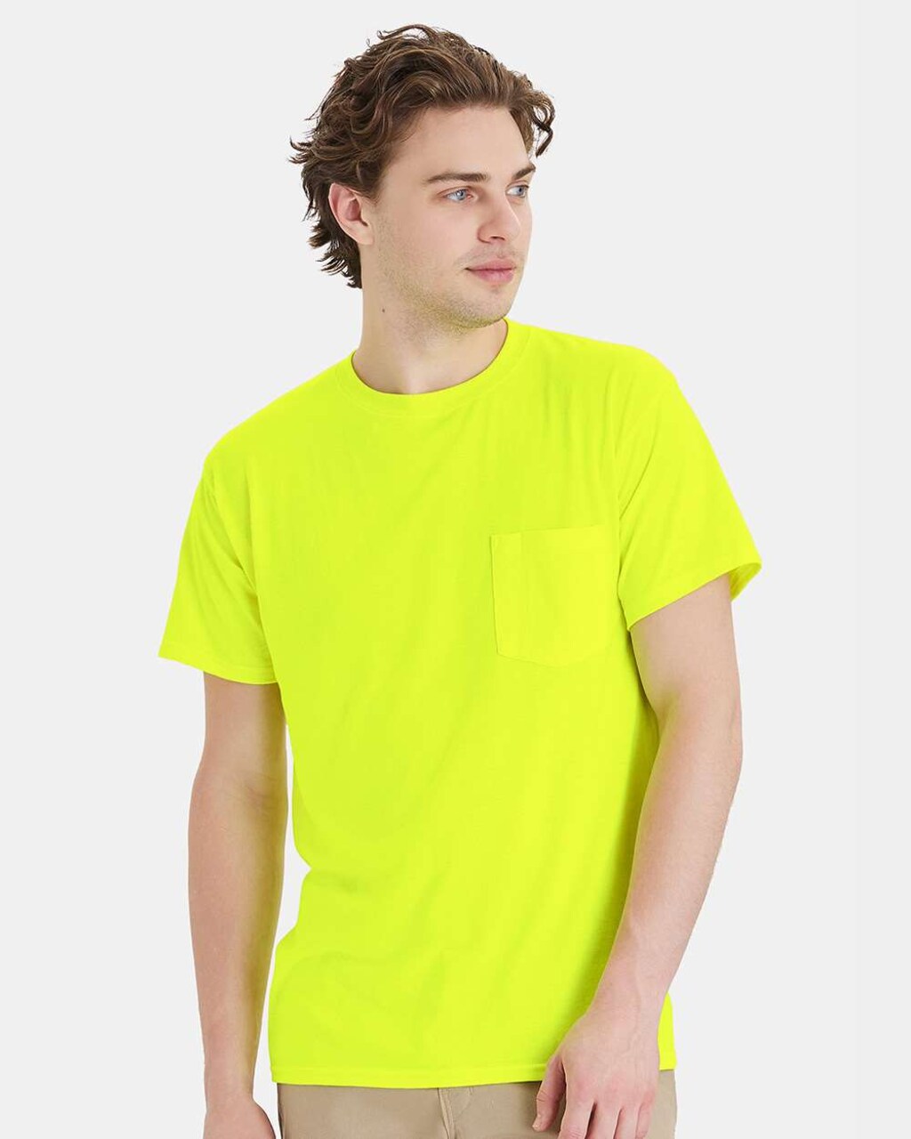 Workwear Pocket Crewneck T-Shirt for Jobsite, Utility & Everyday Performance Wear